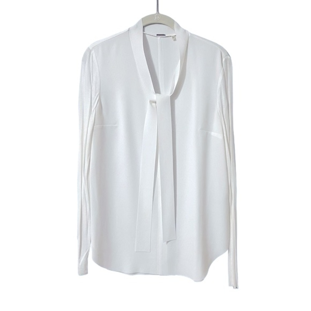 Elie Tahari Blouse Long Sleeve with Tie - Picture 2 of 9